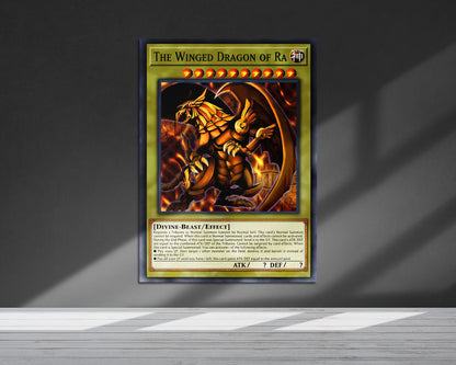 Anime Town Creations Metal Poster Winged Dragon of Ra Card 5" x 7" Home Goods - Anime YGO Metal Poster