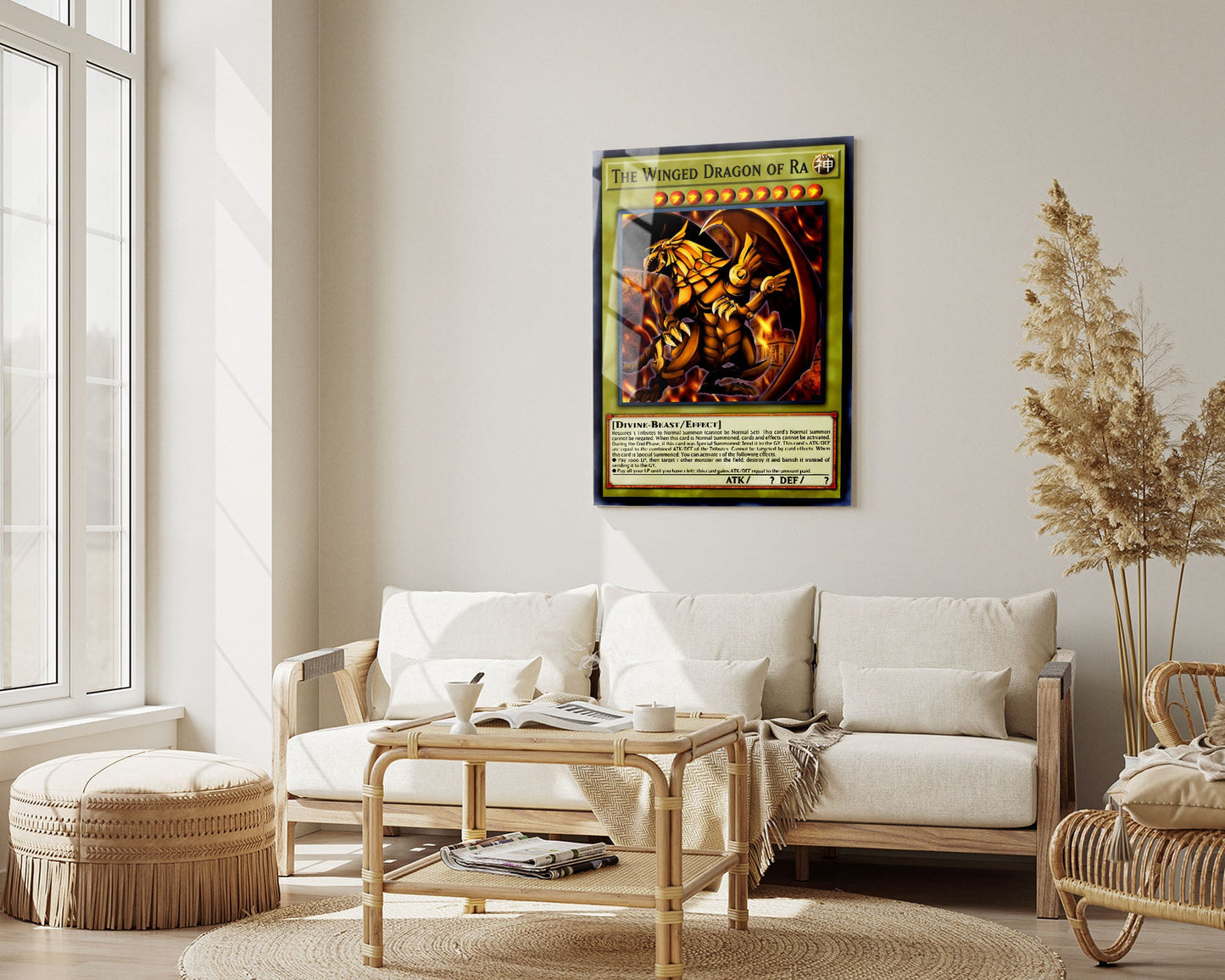 Anime Town Creations Metal Poster Winged Dragon of Ra Card 5" x 7" Home Goods - Anime YGO Metal Poster