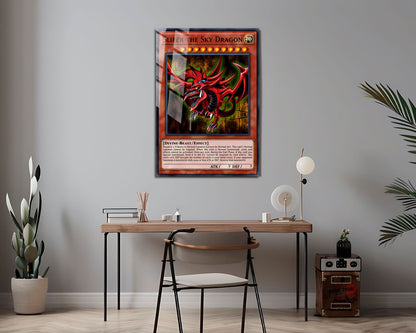 Anime Town Creations Metal Poster Slifer the Sky Dragon Card 24" x 36" Home Goods - Anime YGO Metal Poster