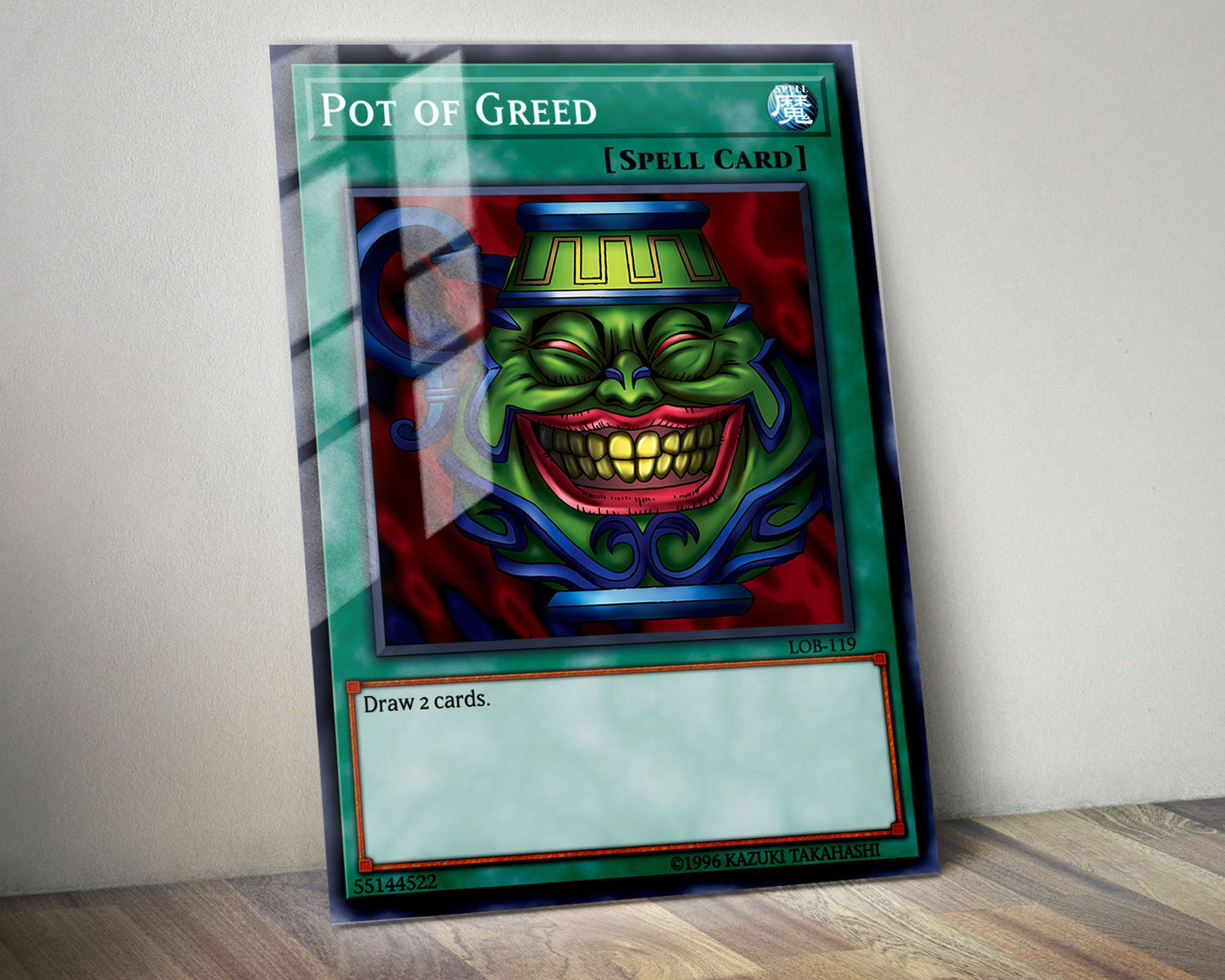 Anime Town Creations Metal Poster Pot of Greed Card 11" x 14" Home Goods - Anime YGO Metal Poster