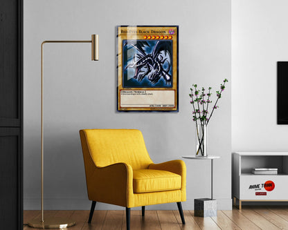 Anime Town Creations Metal Poster Red Eyes Black Dragon Card 16" x 24" Home Goods - Anime YGO Metal Poster
