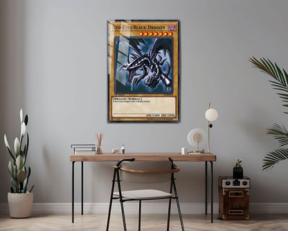 Anime Town Creations Metal Poster Red Eyes Black Dragon Card 11" x 14" Home Goods - Anime YGO Metal Poster