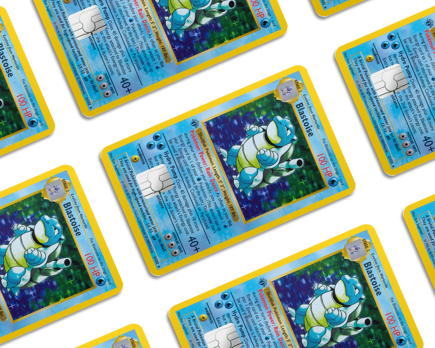 Blastoise Pokemon Card Credit Card Skin