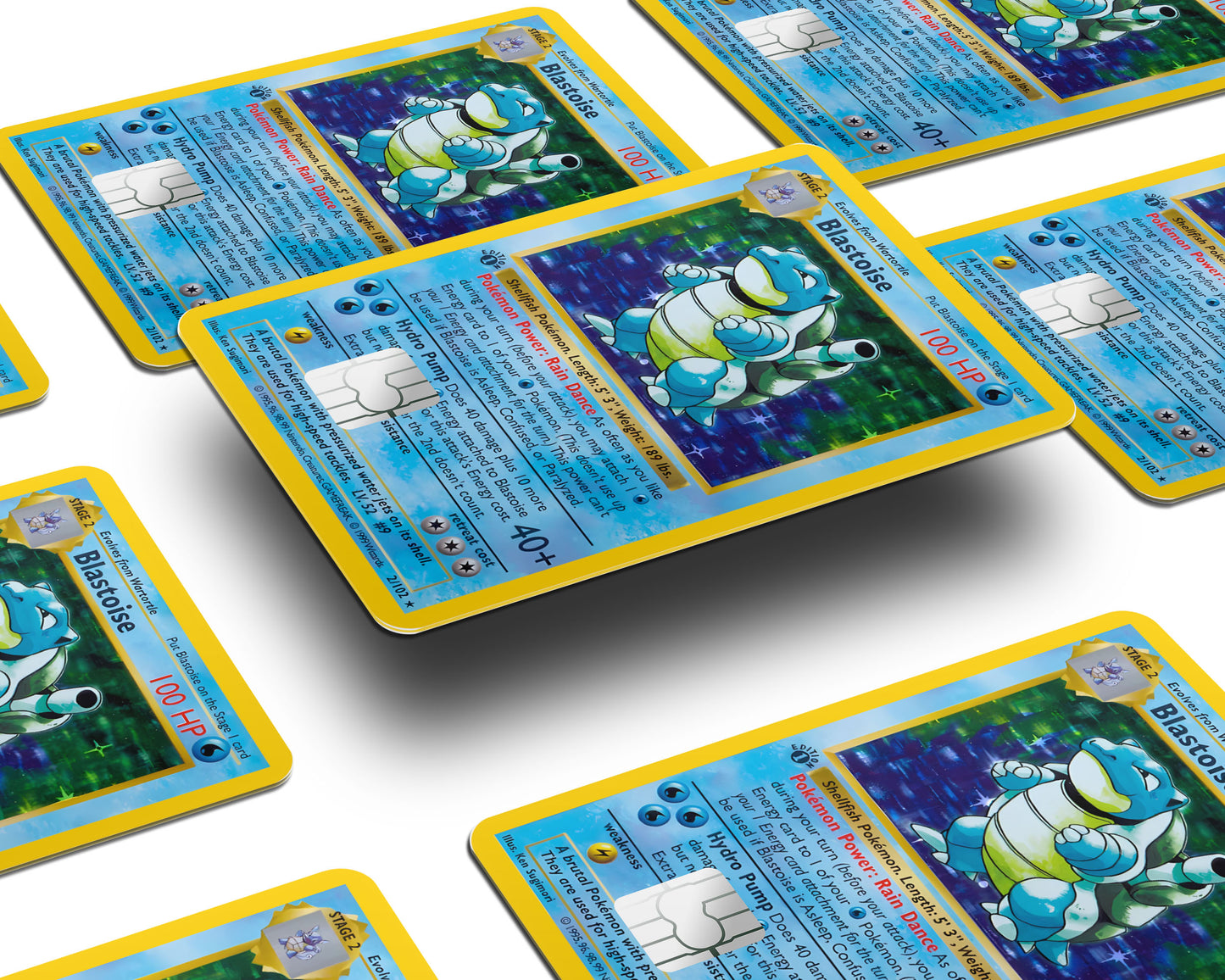 Blastoise Pokemon Card Credit Card Skin