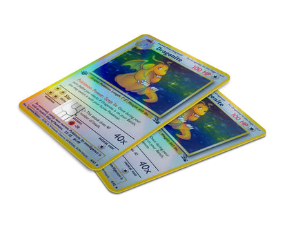 Dragonite Pokemon Card Holographic Credit Card Skin