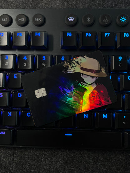 One Piece Luffy Fade Holographic Credit Card Skin