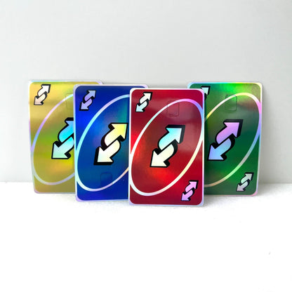 Uno Reverse Holographic Credit Card Skin Bundle