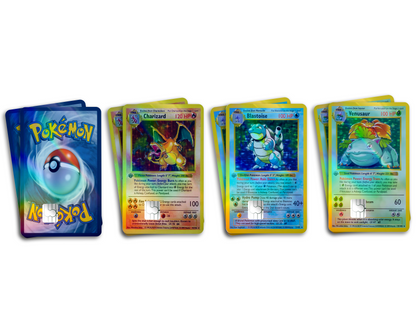 Pokemon Holographic Credit Card Skin Bundle