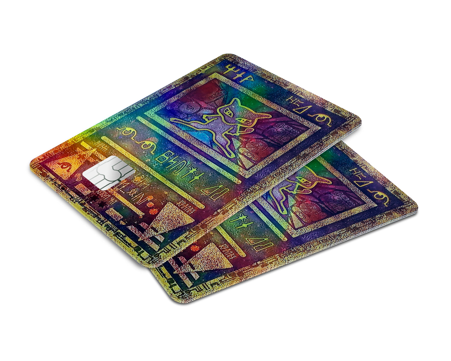 Ancient Mew Pokemon Card Holographic Credit Card Skin