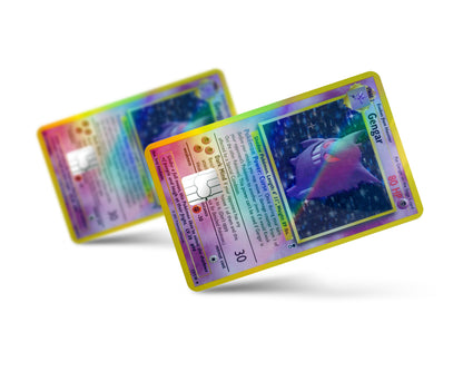 Gengar Pokemon Card Holographic Credit Card Skin