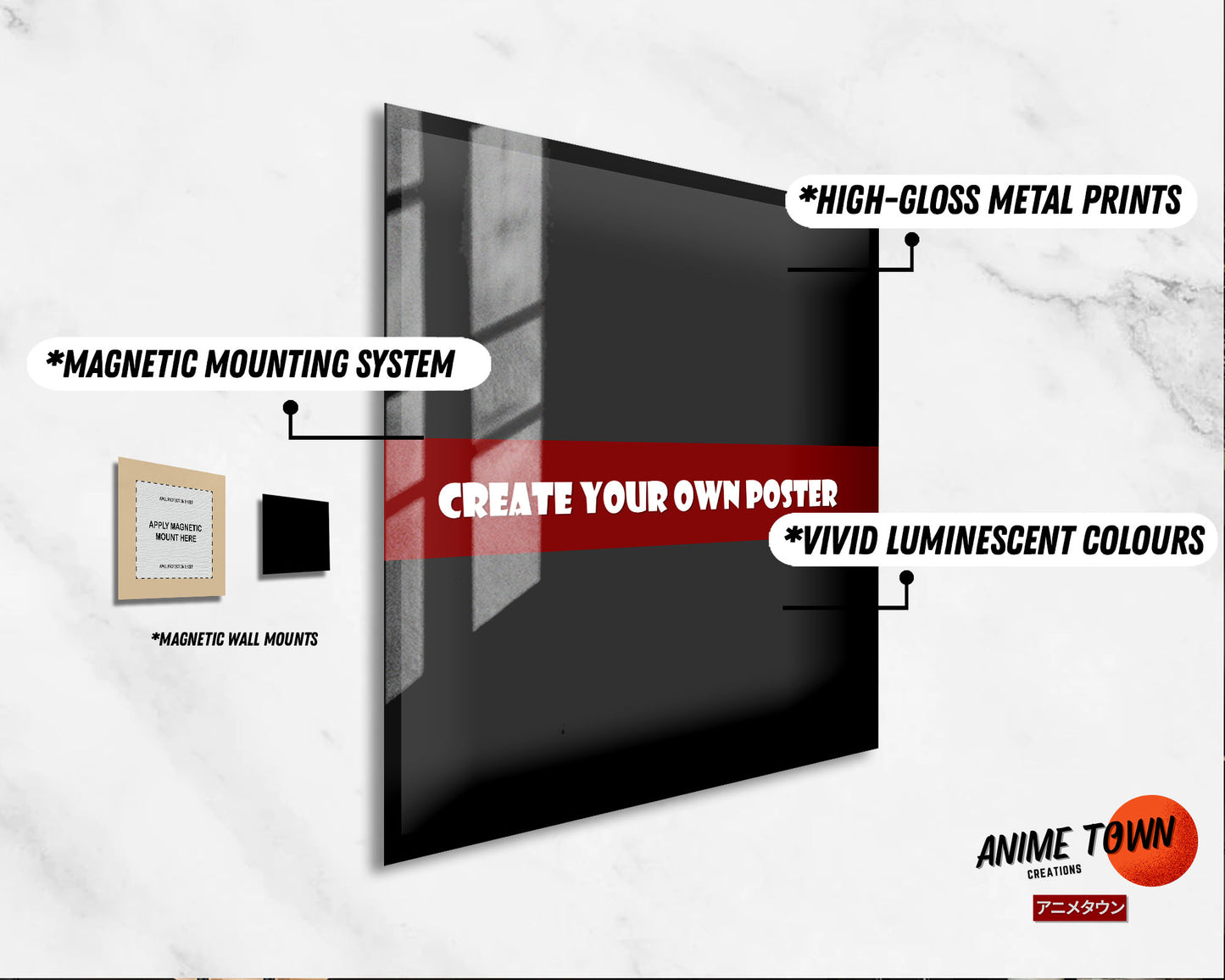 Create Your Own - Custom Square Metal Poster