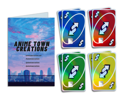 Uno Reverse Holographic Credit Card Skin Bundle