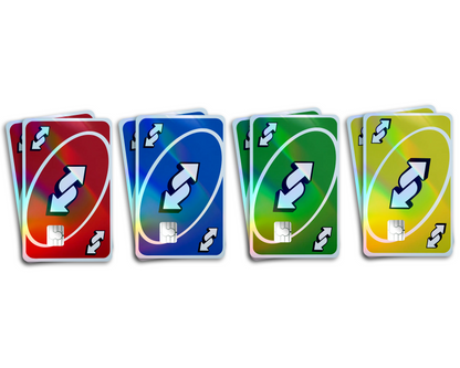 Uno Reverse Holographic Credit Card Skin Bundle
