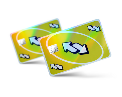 Uno Reverse Holographic Credit Card Skin Bundle
