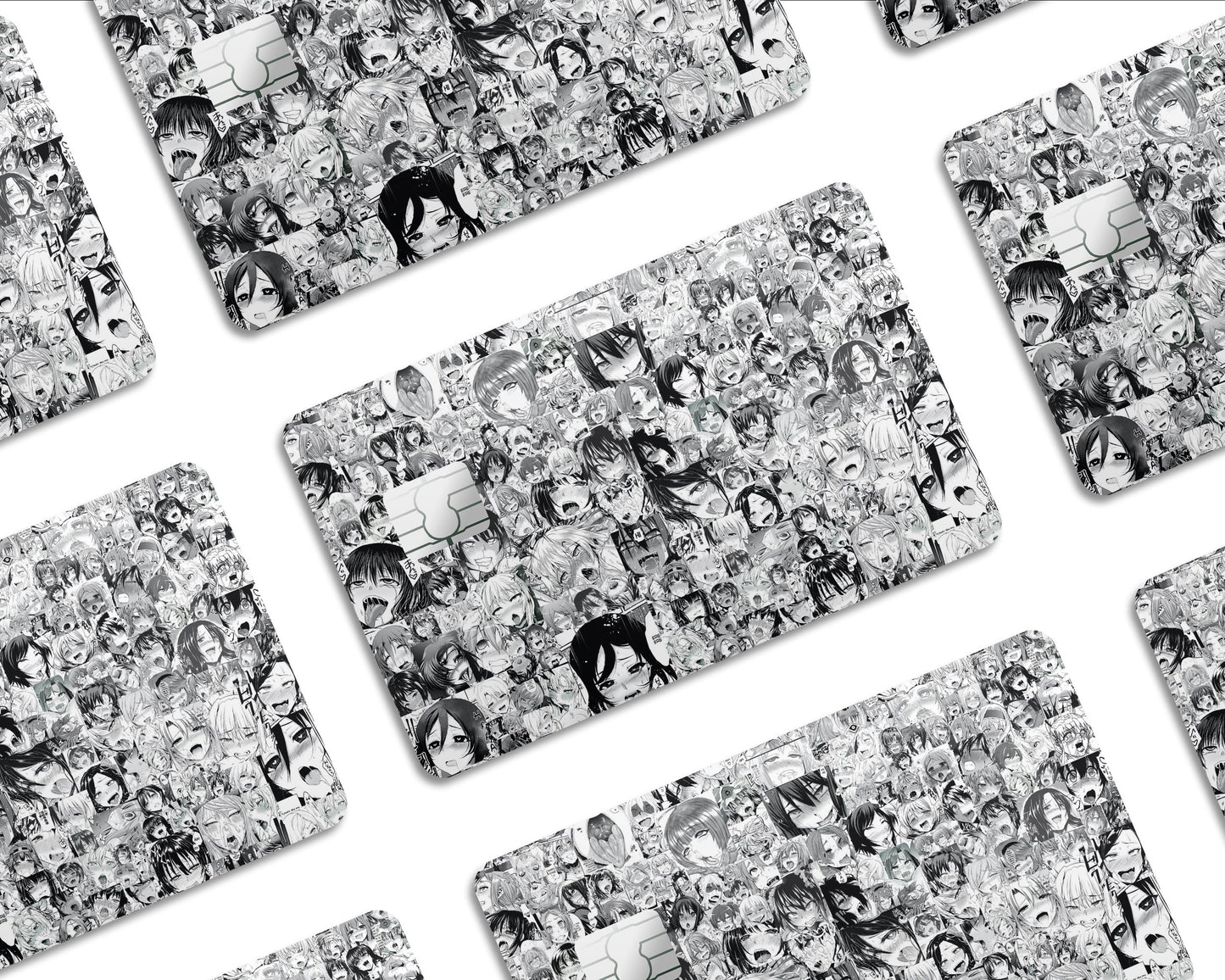 Anime Town Creations Credit Card Ahegao Manga Half Skins - Anime Quotes Skin