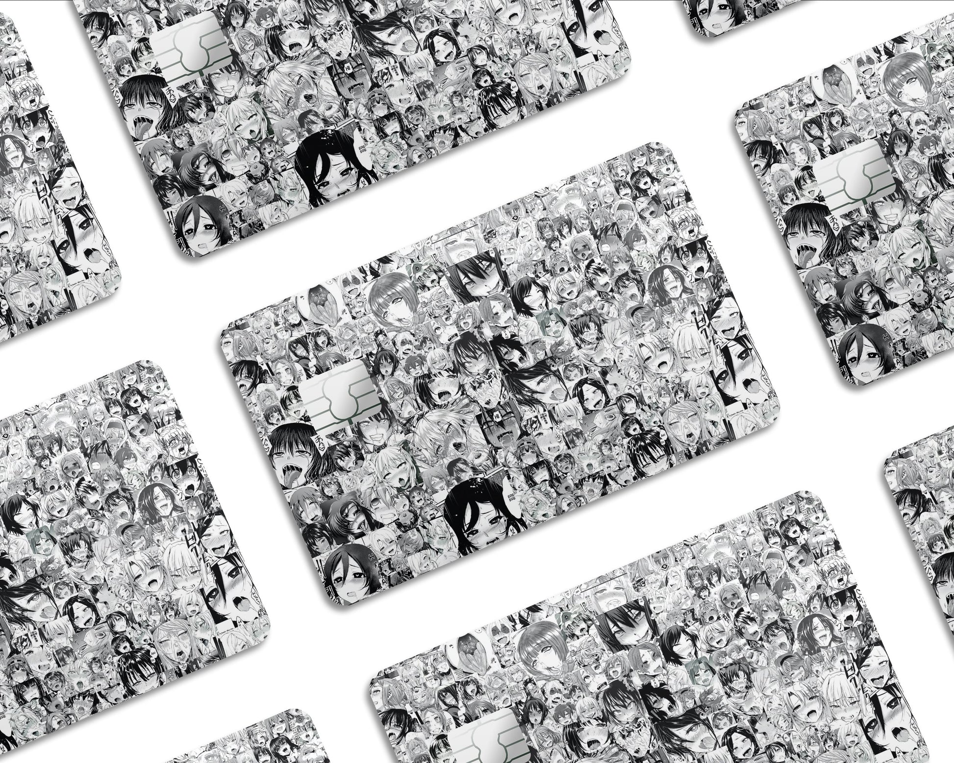 Anime Town Creations Credit Card Ahegao Manga Half Skins - Anime Quotes Skin