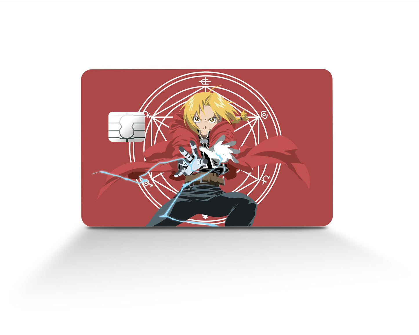 Anime Town Creations Credit Card Full Metal Alchemist Edward Red Full Skins - Anime Full Metal Alchemist Skin