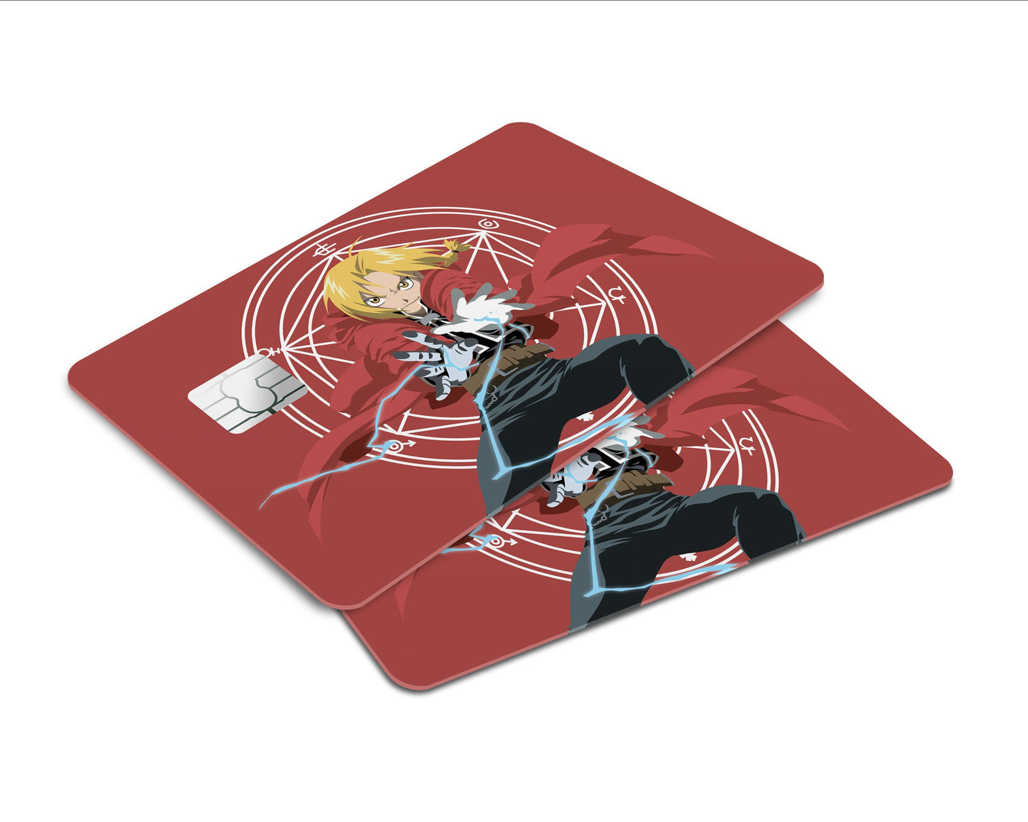 Anime Town Creations Credit Card Full Metal Alchemist Edward Red Window Skins - Anime Full Metal Alchemist Skin