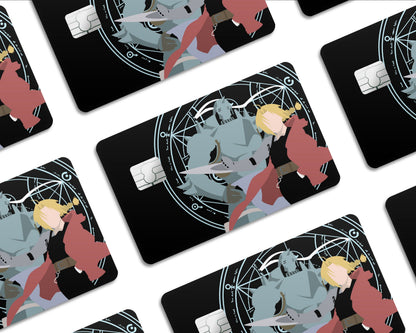Anime Town Creations Credit Card Full Metal Alchemist Edward & Alphonse Half Skins - Anime Full Metal Alchemist Skin