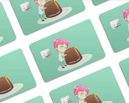 Anime Town Creations Credit Card Distastrous Life of Saiki K Coffee Jelly Half Skins - Anime Disastrous Life of Saiki K Skin
