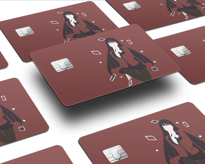 Anime Town Creations Credit Card Kakegurui Yumiko Jabami Minamilist  Half Skins - Anime Kakegurui Skin