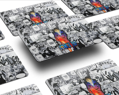 Anime Town Creations Credit Card One Piece Sanji Manga Half Skins - Anime One Piece Skin