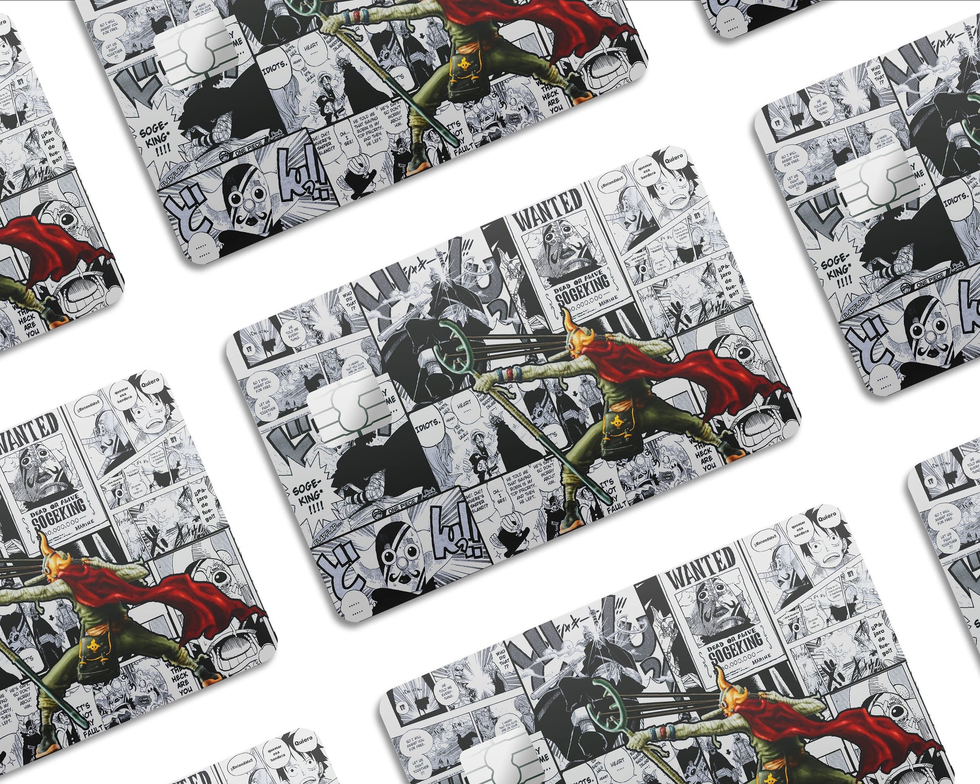 Anime Town Creations Credit Card One Piece Usopp Sogeking Manga Half Skins - Anime One Piece Skin