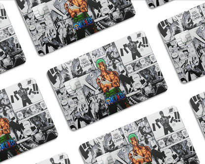 Anime Town Creations Credit Card One Piece Zoro Manga Half Skins - Anime One Piece Skin