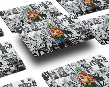 Anime Town Creations Credit Card One Piece Zoro Manga Half Skins - Anime One Piece Skin