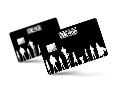 Anime Town Creations Credit Card One Piece Black and White Full Skins - Anime One Piece Skin