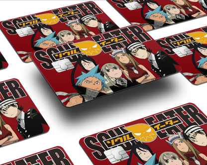 Anime Town Creations Credit Card Soul Eater Gang Half Skins - Anime Soul Eater Skin