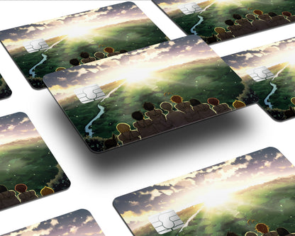 Anime Town Creations Credit Card The Promised Neverland Sunrise Half Skins - Anime The Promised Neverland Skin