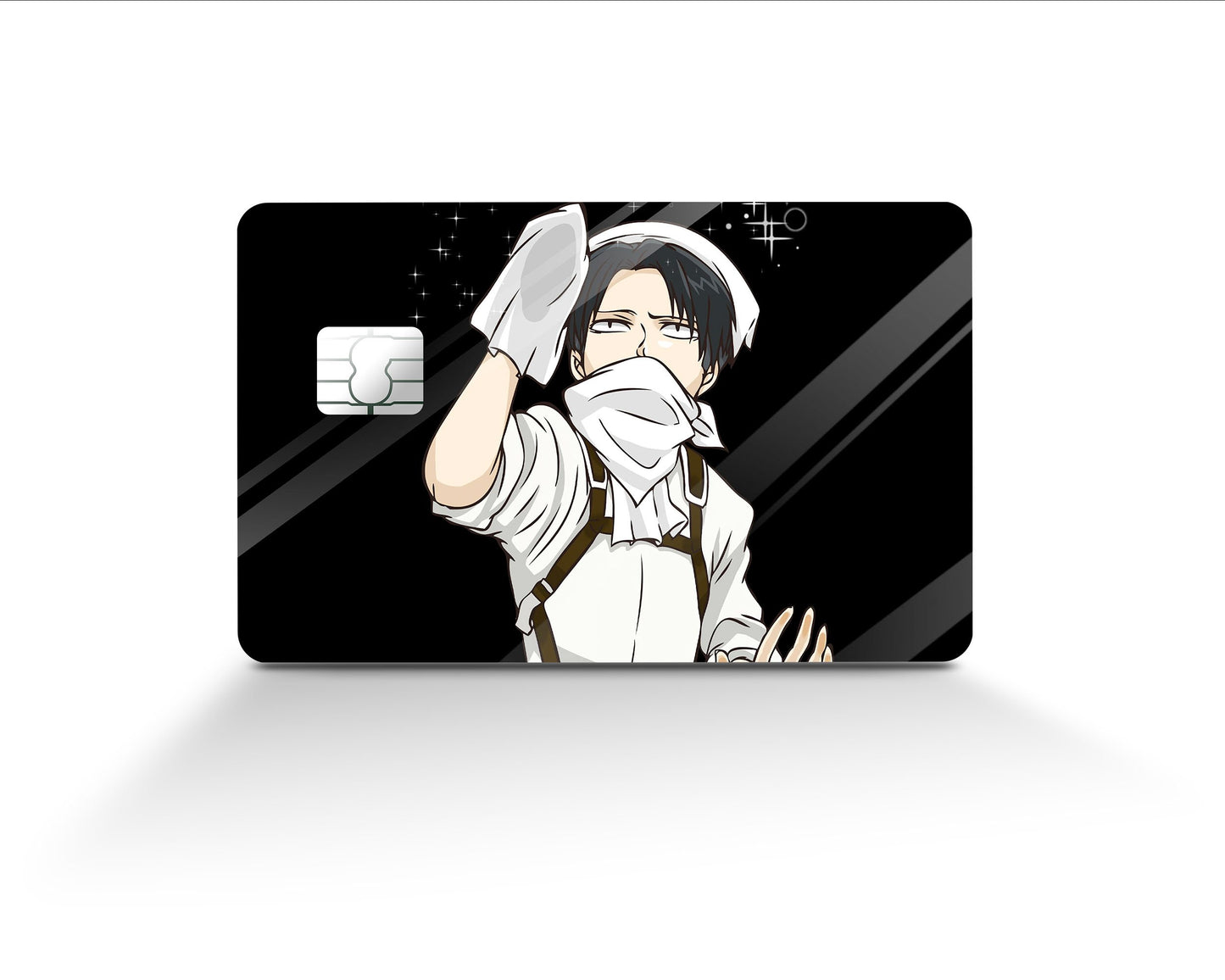 Anime Town Creations Credit Card Levi Cleaning Black Full Skins - Anime Attack on Titan Skin