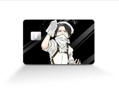 Anime Town Creations Credit Card Levi Cleaning Black Full Skins - Anime Attack on Titan Skin