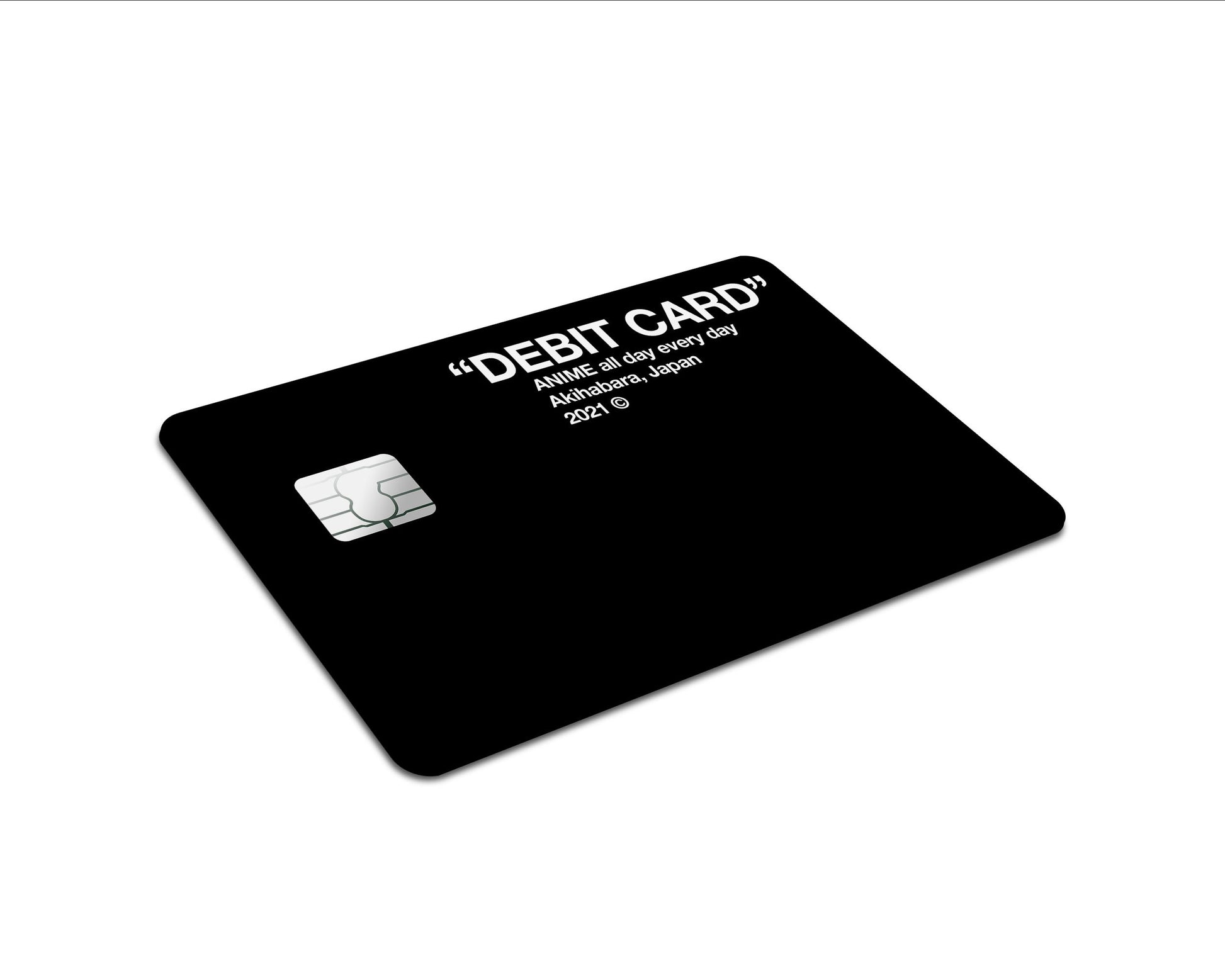 Anime Town Creations Credit Card Off-White Inspired "Debit" Card - Anime All Day Everyday Full Skins - Anime Quotes Skin