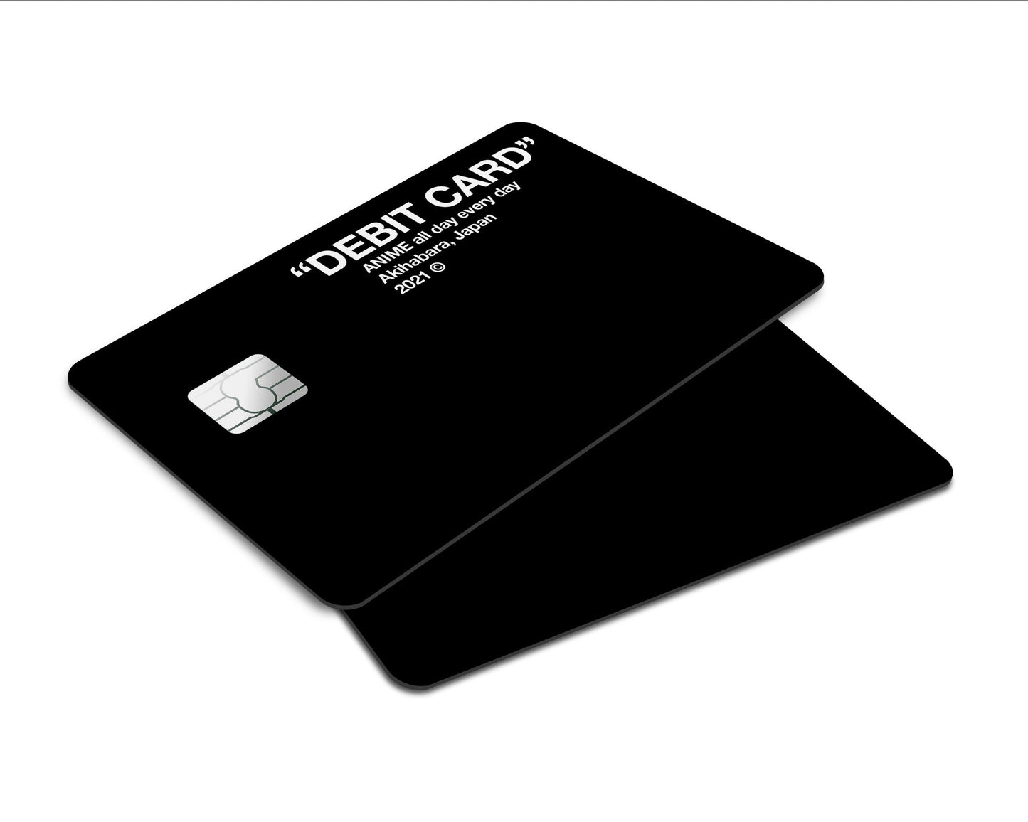 Anime Town Creations Credit Card Off-White Inspired "Debit" Card - Anime All Day Everyday Window Skins - Anime Quotes Skin