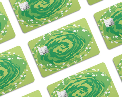 Anime Town Creations Credit Card Rick and Morty Portal Half Skins - Pop culture Rick and Morty Skin