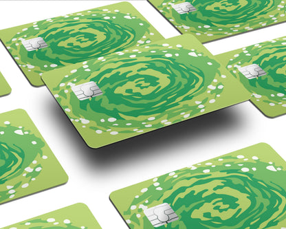 Anime Town Creations Credit Card Rick and Morty Portal Half Skins - Pop culture Rick and Morty Skin