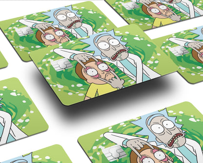 Anime Town Creations Credit Card Rick and Morty Open Your Eyes Morty Half Skins - Pop culture Rick and Morty Skin
