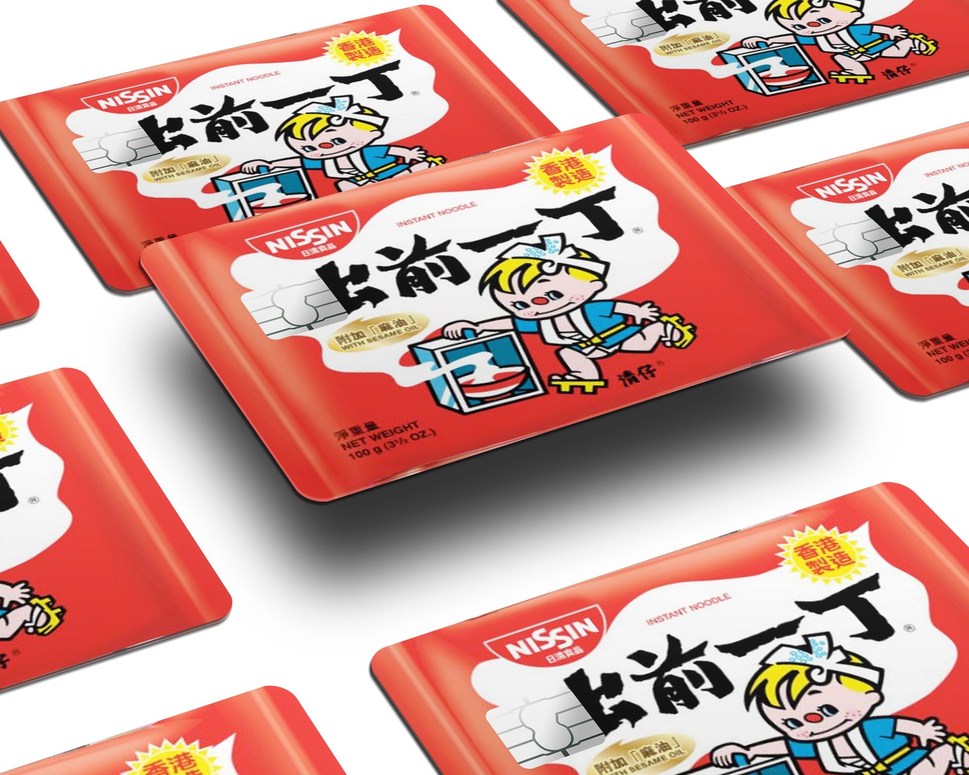 Anime Town Creations Credit Card Nissin Instant Noodles Half Skins - Anime  Skin