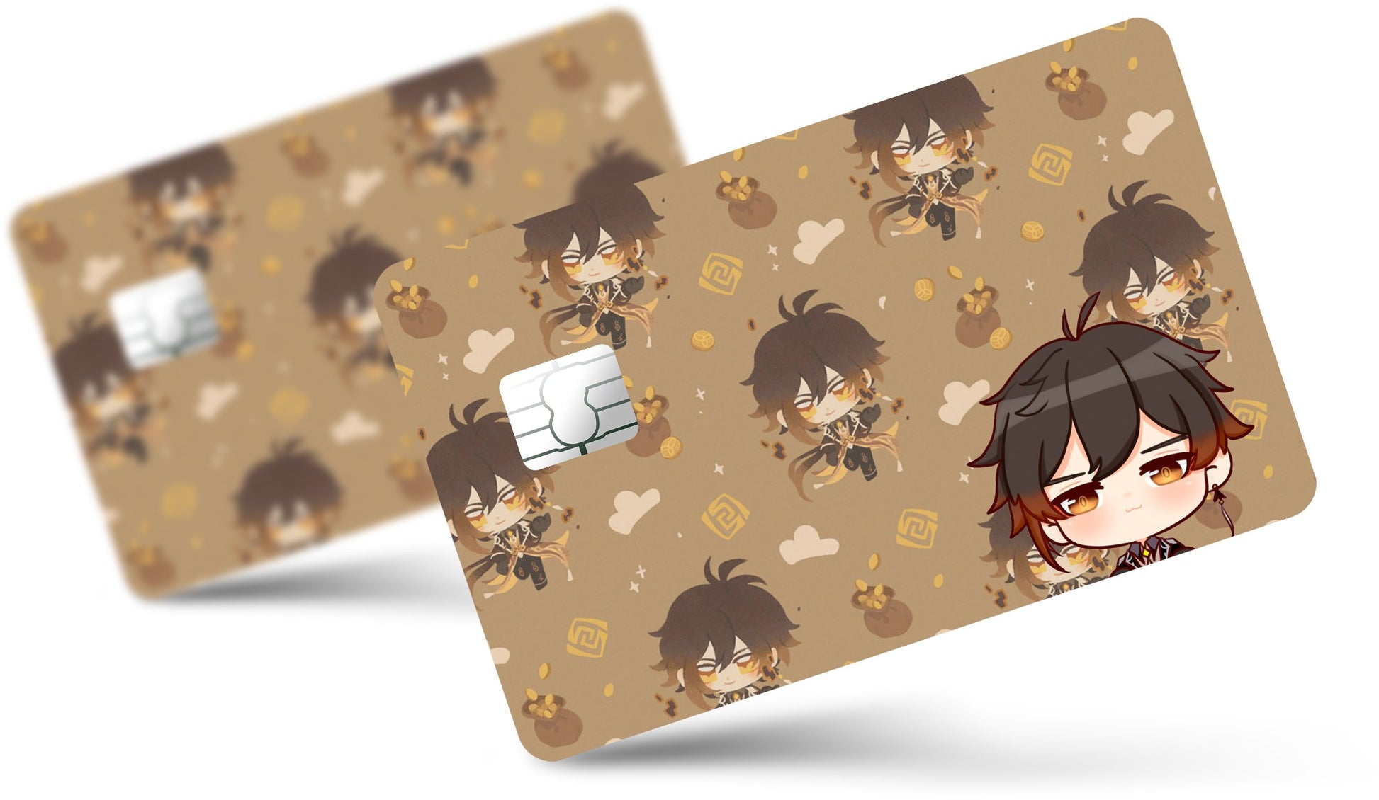 Anime Town Creations Credit Card Genshin Impact Chibi Zhongli Full Skins - Anime Genshin Impact  Skin