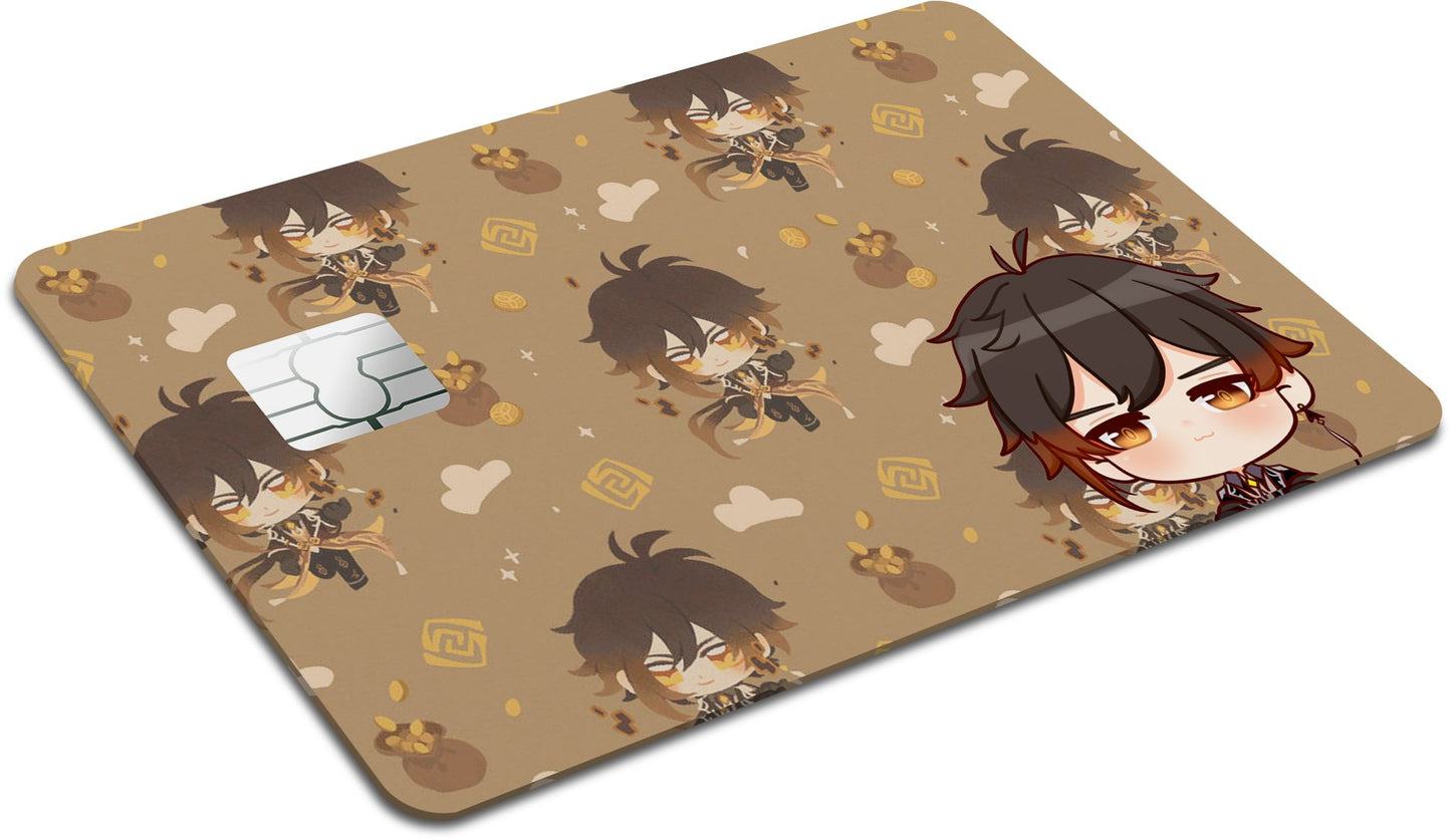 Anime Town Creations Credit Card Genshin Impact Chibi Zhongli Full Skins - Anime Genshin Impact  Skin