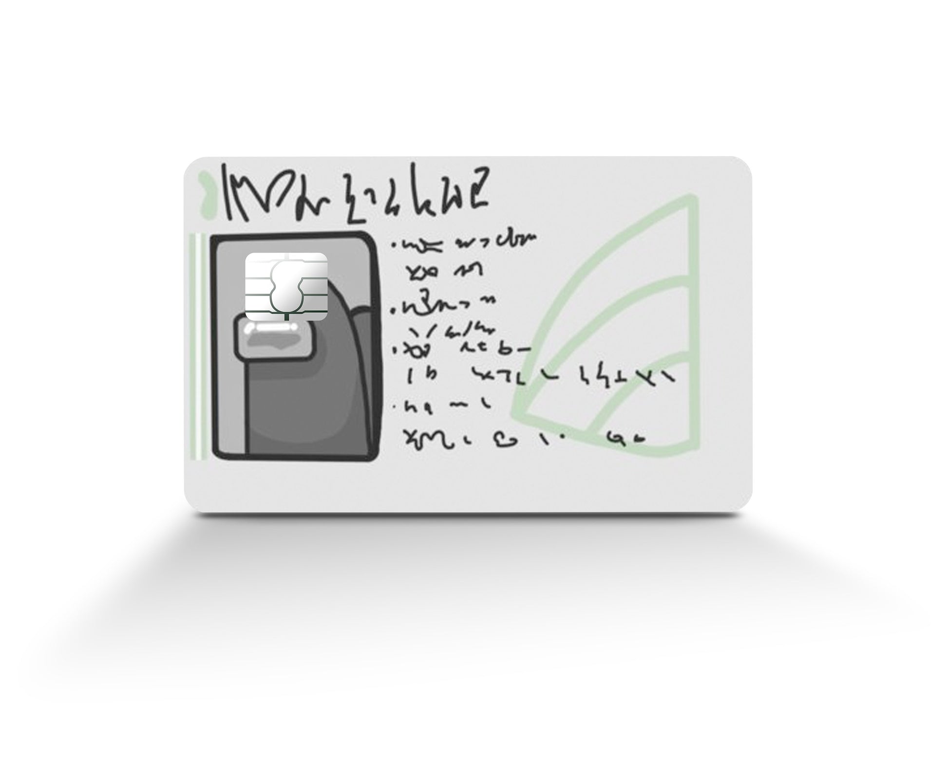 Anime Town Creations Credit Card Among Us Swipe Card Full Skins - Anime Among Us Skin