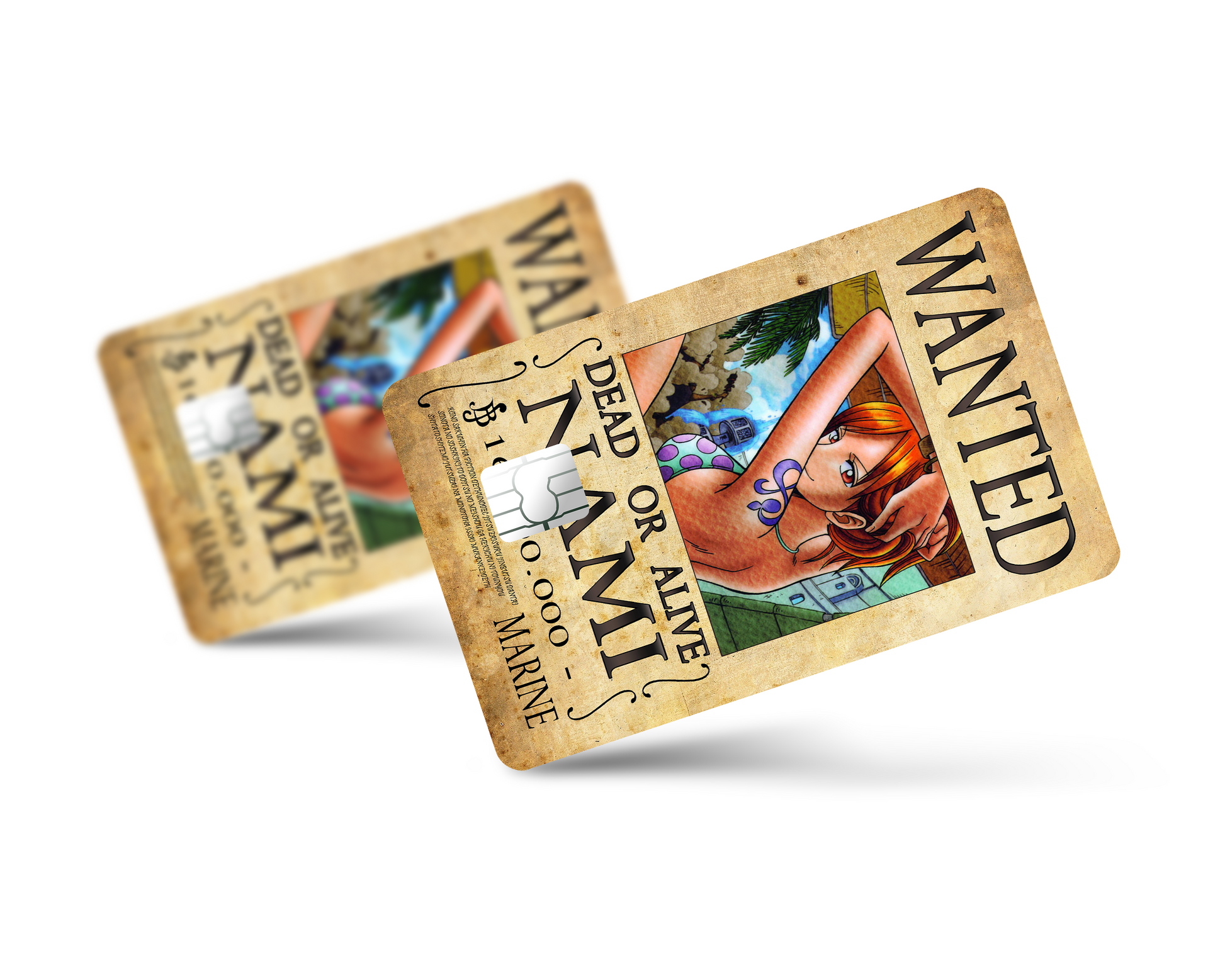 Anime Town Creations Credit Card One Piece Nami Wanted Poster Full Skins - Anime One Piece Skin