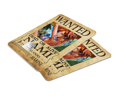 Anime Town Creations Credit Card One Piece Nami Wanted Poster Window Skins - Anime One Piece Skin