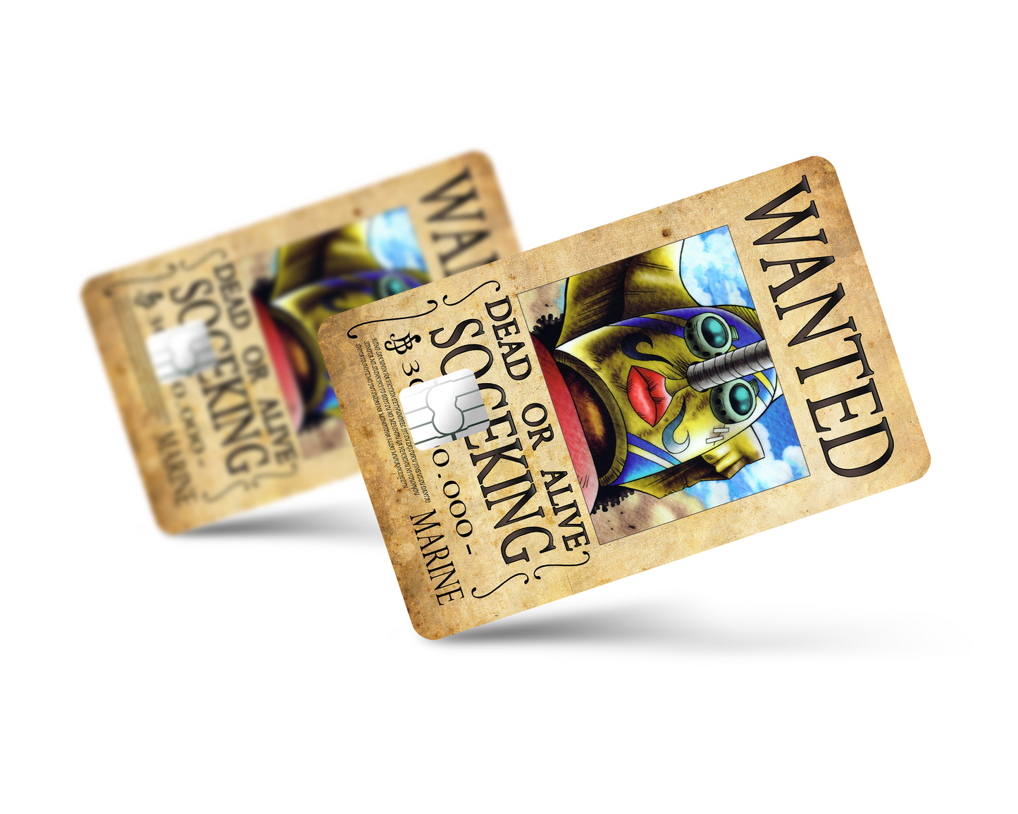 Anime Town Creations Credit Card One Piece Usopp Sogeking Wanted Poster Full Skins - Anime One Piece Skin
