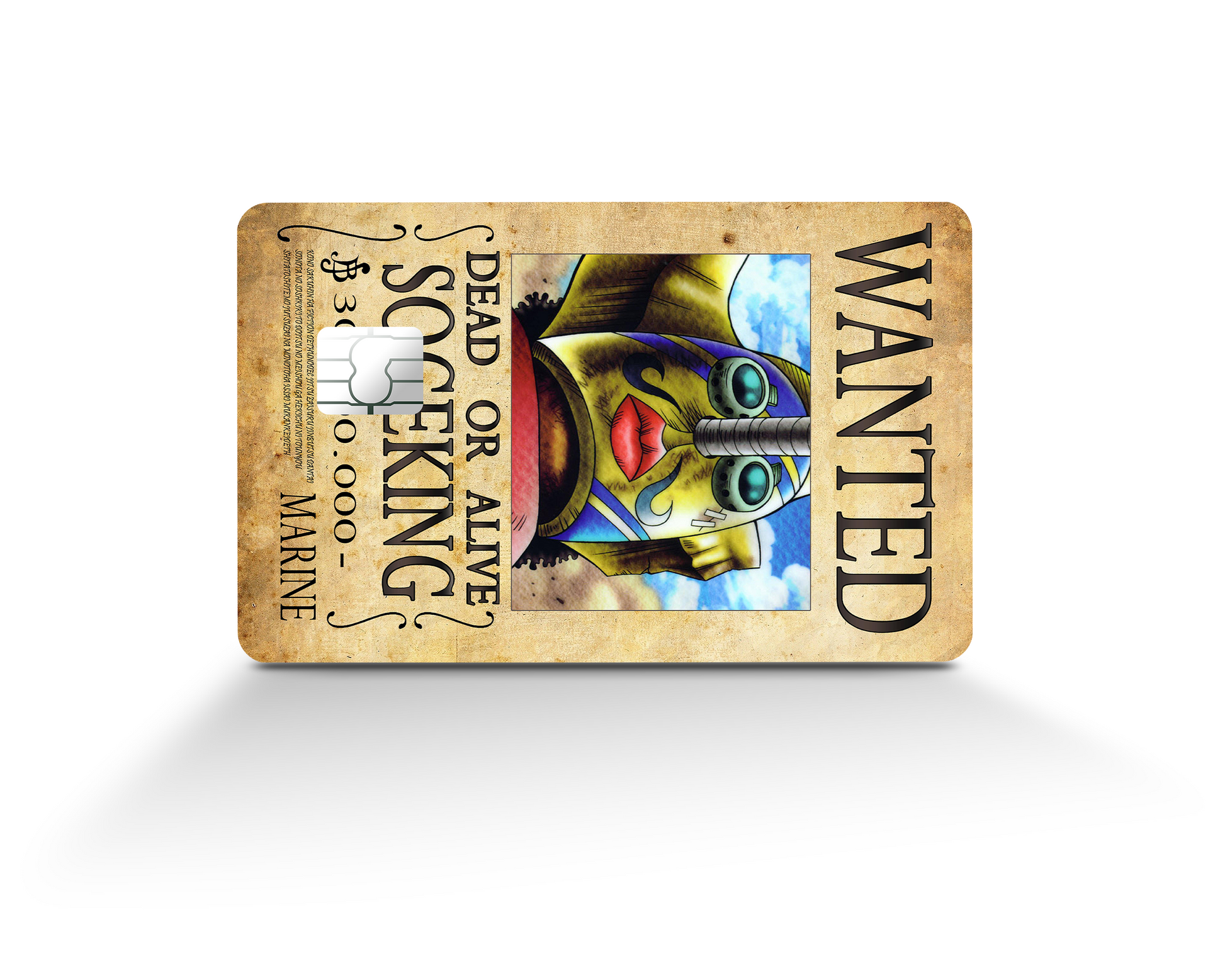 Anime Town Creations Credit Card One Piece Usopp Sogeking Wanted Poster Full Skins - Anime One Piece Skin