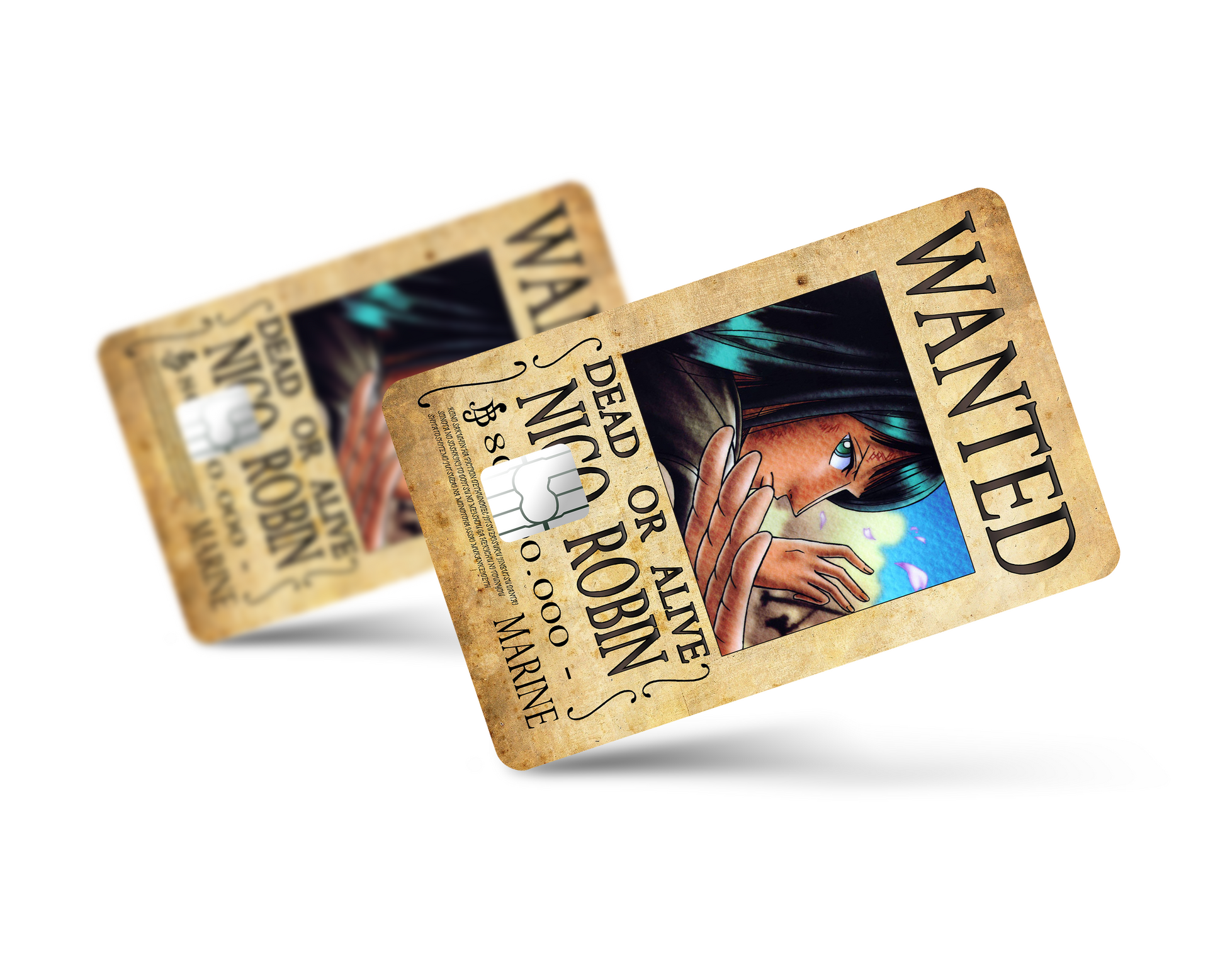 Anime Town Creations Credit Card One Piece Robin Wanted Poster Full Skins - Anime One Piece Skin