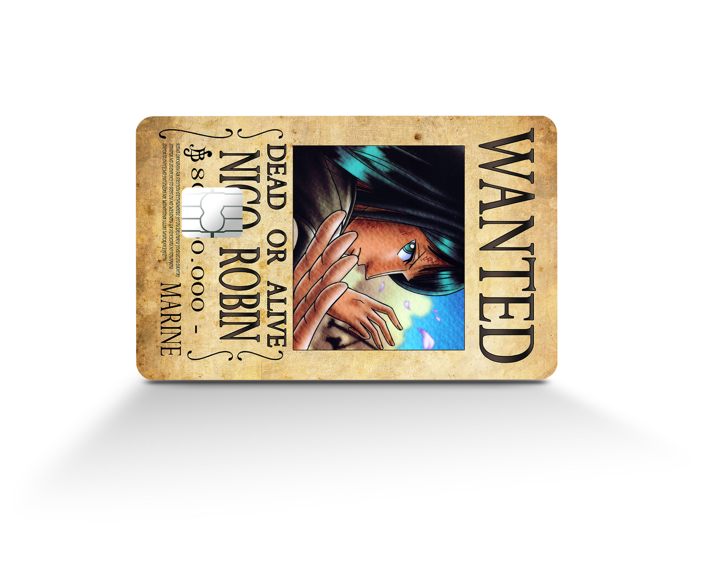 Anime Town Creations Credit Card One Piece Robin Wanted Poster Full Skins - Anime One Piece Skin