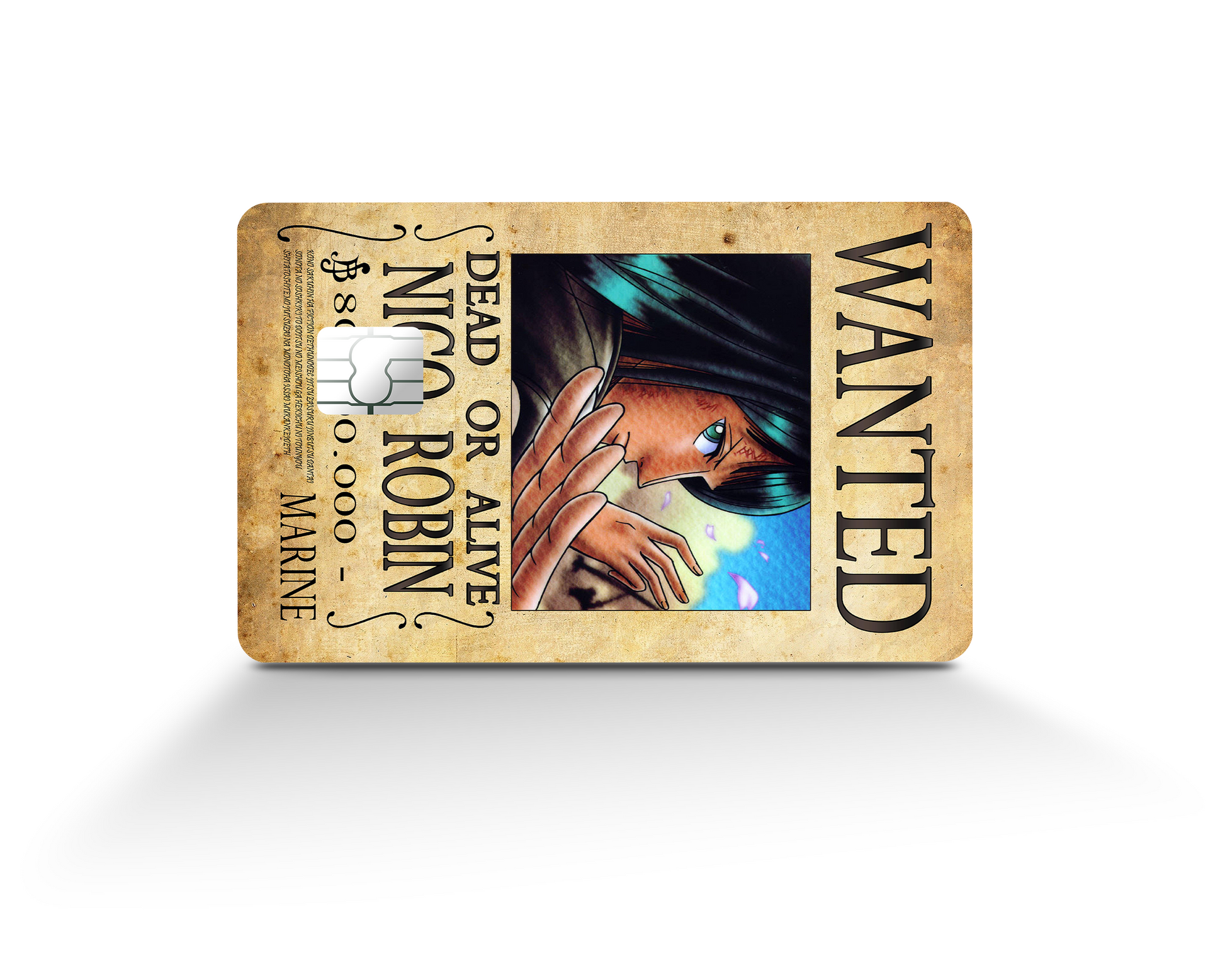 Anime Town Creations Credit Card One Piece Robin Wanted Poster Full Skins - Anime One Piece Skin